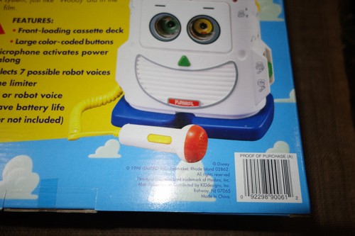 Disney TOY STORY Voice Changer Tape Recorder MR MIKE Playskool 1996 NOS NEW BOX - Picture 5 of 8