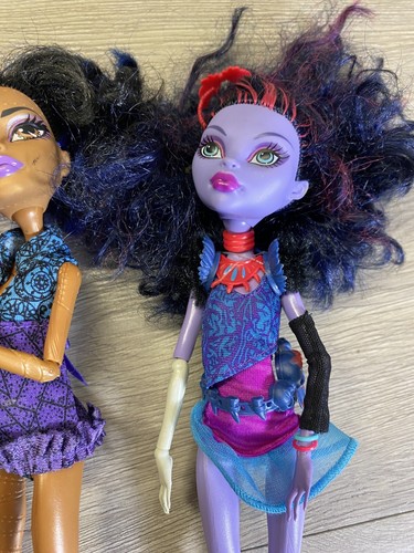MONSTER HIGH 3 doll lot Clawdeen Wolf, Rebecca steam, Jane Boolittle, Mattel - Picture 5 of 6