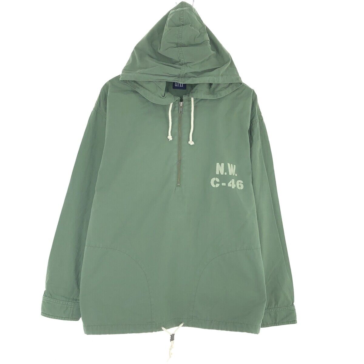 90'S GAP Old Gap Hooded Half Zip Cotton Pullover Men's M 90'S GAP Old Gap Hooded Half Zip Cotton Pullover Men's M