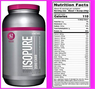 Nature's Best Isopure Whey Protein Zero Carb Powder