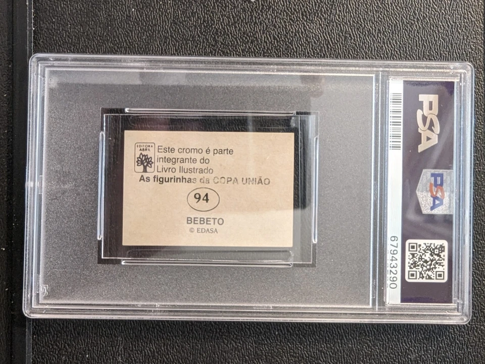 Abril Copa Uniao 94 Bebeto 1987 RC PSA 2 POP 1 9 superior Brasil nítido Foto 2 de 4