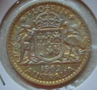 Oceania Australia - 1 Florin 1962 - Elisabeth Ii - 2 Shillings Fiorini Shillini