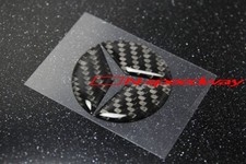 For Mercedes 0814 W204 C-class Steering Wheel Emblem Carbon Insert Sticker 49mm