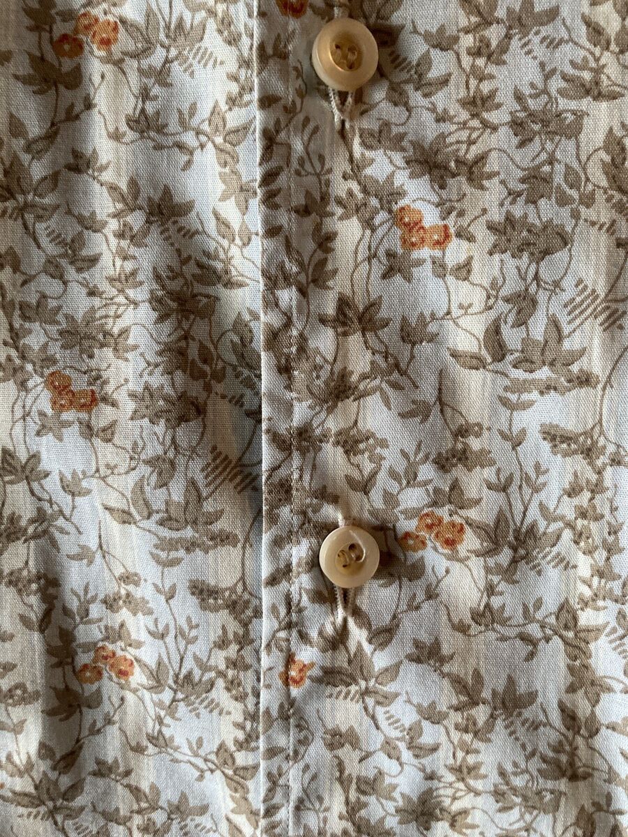 Ermenegildo Zegna Men's Shirt Medium Floral Long Sleeve Ermenegildo Zegna Men's Shirt Medium Floral Long Sleeve
