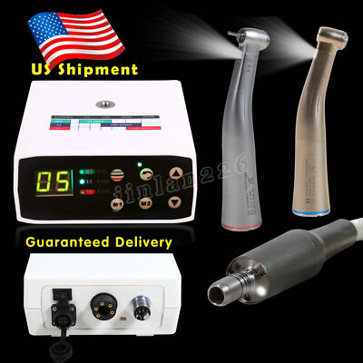 NSK Style Dental Brushless Electric Micro Motor/1:1/1:5 Increasing Handpiece US