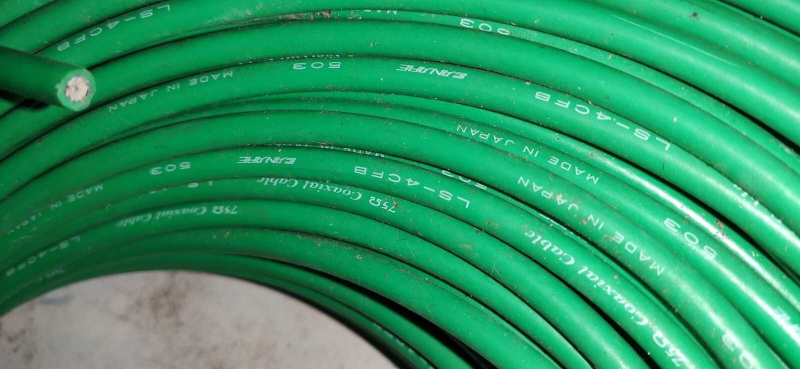 Câble Canare LS-4CFB 75 Ohms 200 mètres à blindage renforcé HD-SDI vert - 2