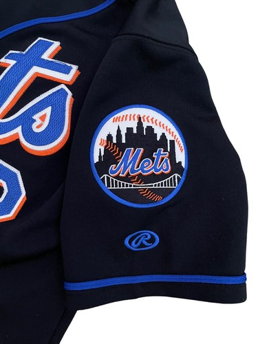 100% Authentic ROBERTO ALOMAR New York Mets Baseball Jersey Youth Small 8 Sewn - Picture 7 of 15