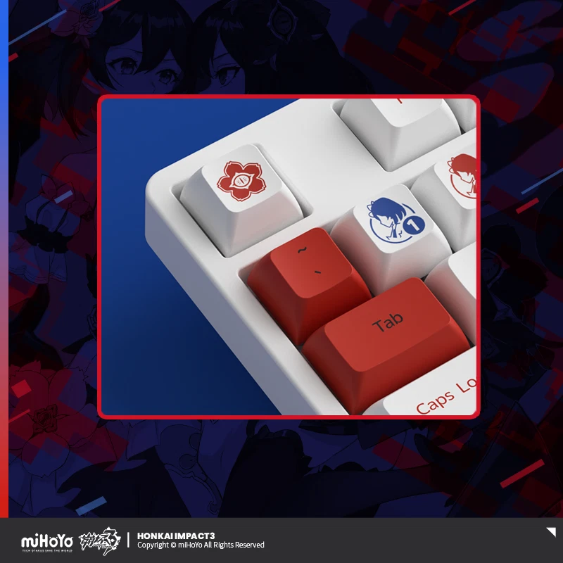 Honkai Impact 3 Seele Vollerei RGB Hot Swap Mechanical Keyboard CS Silver Axis - Image 4 of 4