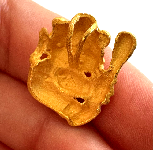 Garfield Plays Baseball .999 24K Solid Yellow Gold Classy Charm Pendant - Picture 9 of 16