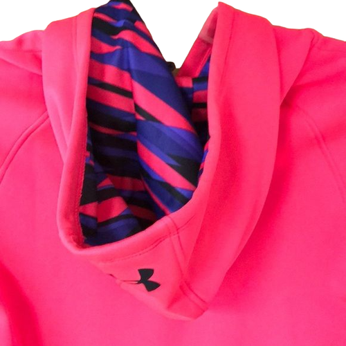 Under Armour Girls Armour Fleece Dl Logo Hoodie Size YSM - Picture 4 of 4