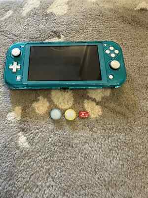 Nintendo Switch Lite Konsole Türkis Blau mit Ladegerät + 128GB Speicherkarte