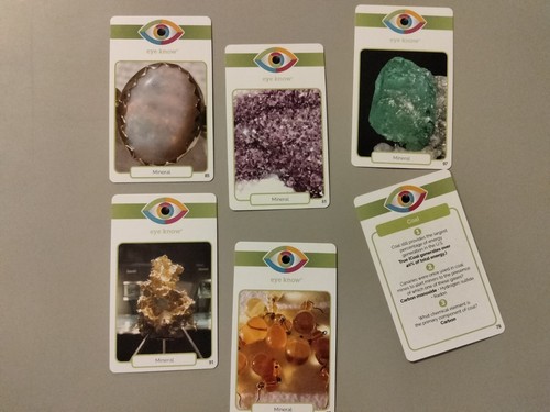 Eye Know LOT (6) Gems & Minerals💍 TRIVIA IMAGE oddball iconic cards Free Ship - 第 1/4 張圖片
