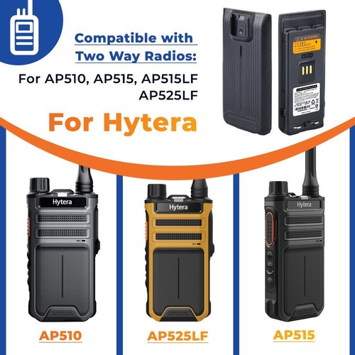 2PC 4000mAh BP4010 Akumulator litowo-jonowy do radia HYT Hytera AP510 AP515 AP518 AP525LF - Zdjęcie 5 z 12
