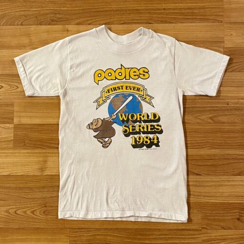 RARE 1984 San Diego Padres 1st Ever World Series T-shirt Women’s Small 34-36 USA