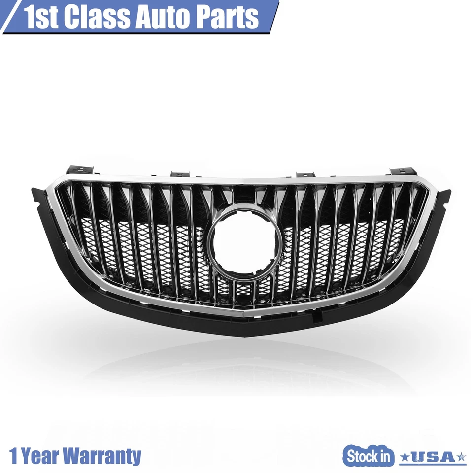 For Buick Envision 2016-2018 Front Bumper Upper Grille Chrome Grill Brake Foto 3 de 4