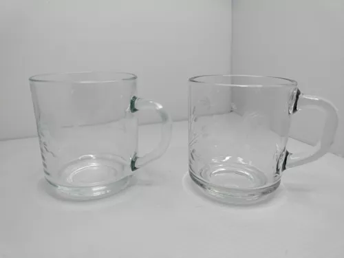 Set of 2 Princess House Heritage Coffee Tea Mugs Luminarc 8 oz Capacity No Box