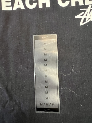 Nike x Stussy International Beach Crew Men's Size Medium Graphic T