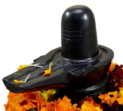 Handmade Stone Shivling Showpiece (Black, 6 Inch) - Picture 4 of 4