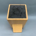 I Go Home Products Slotless Wooden Knife Block Stand Cutlery Storage Organizer 