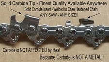SOLID CARBIDE Chainsaw 0.325 0.063 ANY LENGTH...