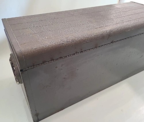Craftsman Work Bench Tool Box 2 Drawer Vtg. 1969 Mechanics Old USA 26" 1960s - Picture 20 of 24