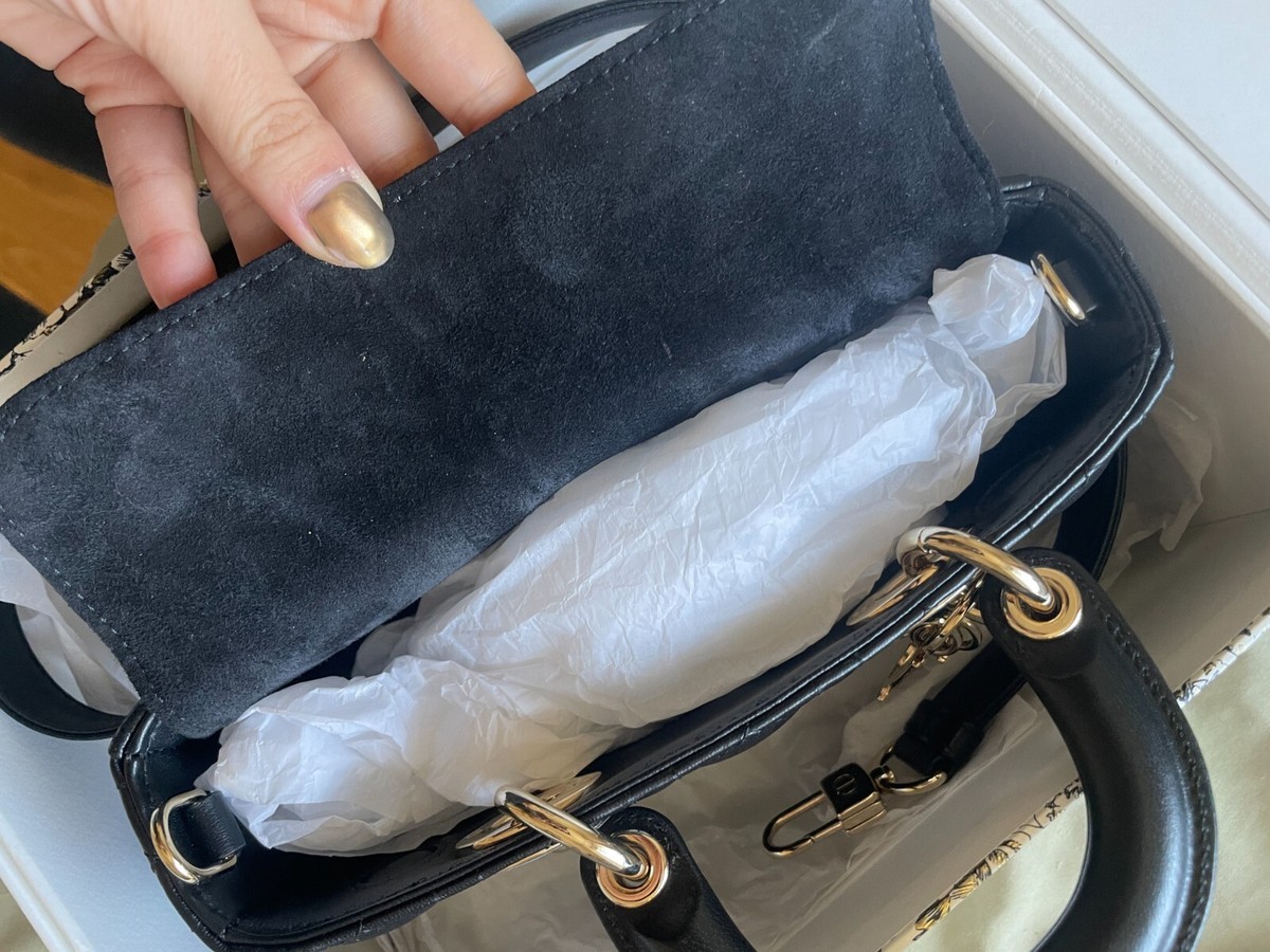 Christian Dior Lady D-Joy Cannage Small 3Way bag | eBay