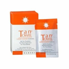 NIB 10 Pack Tan Towel Half Body Tan CLASSIC Fair to Medium Skin Tones SEALED