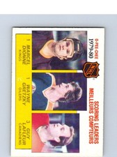 HOCKEY CARD O-PEE-CHEE 1980 EDMONTON OILERS WAYNE GRETKY SCORING LEADER  NO700