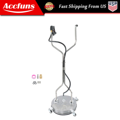 #ad 18quot; Pressure Washer Surface Cleaner 6000PSI Dual Handle Quick Connect $130.02