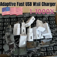Lot Adaptive Fast Rapid Charging Wall Charger US Plug For Samsung Galaxy Phones