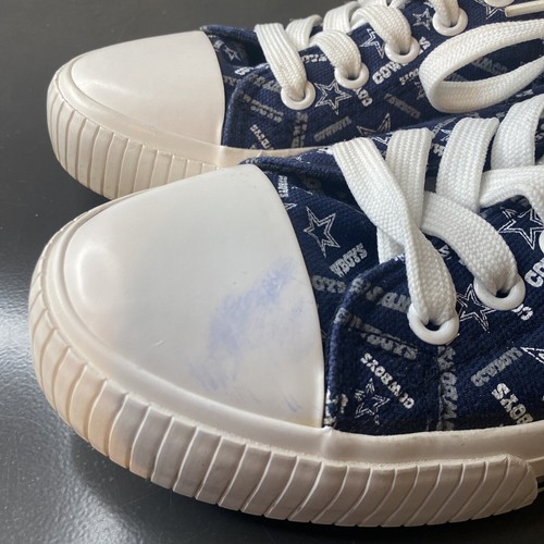Dallas Cowboys Foco Women’s  Low Top  Canvas Shoes Size 9 - Picture 2 of 8