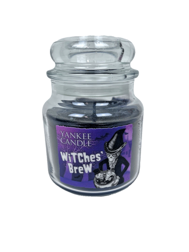 Yankee Candle Rare Holographic Witches Brew Black Candle Medium 14.5oz Halloween - Picture 1 of 6