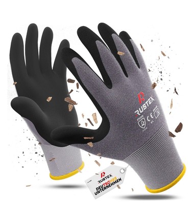 RUSTEX  Arbeitshandschuhe -Premium/ KFZ / Handwerk /Baustelle/Mechaniker/Montage