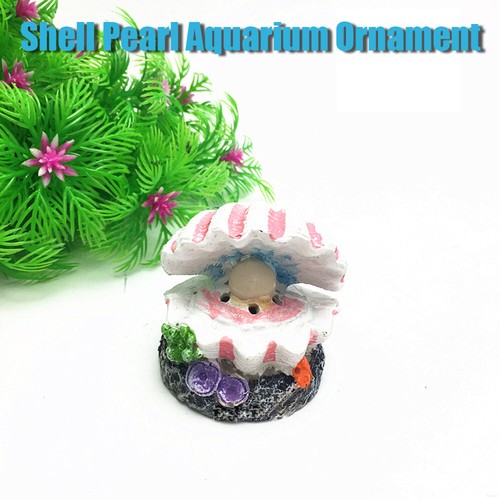 Shell Pearl & Air Stone Aquarium Fish Tank Ornament Shell Bubbler Decor - Picture 13 of 13