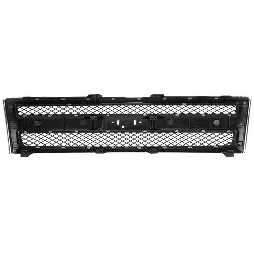 For Silverado 1500 2007-2013 Chrome Shell Front Grille w/Black Insert Trim Grill - Picture 10 of 12