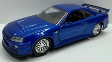 JADA 1/32 Scale 2002 Nissan Skyline GT-R Blue No Box
