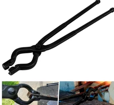 17 Inch V-Bit Bolt Blacksmith Tongs Wolf Jaw Tongs Assembled Knife Making Tongs