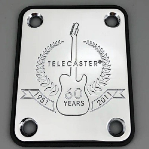 Fender Custom Shop Neck Plate for Telecaster Stratocaster Guitar Chrome & Gold🎸 - Picture 25 of 45