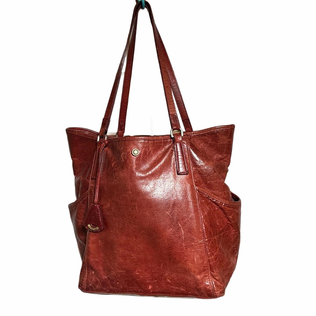 Aniary Tote Shoulder Bag Leather Key Ring Japan