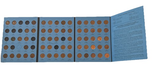 Vintage Whitman Canadian Small Cent #2479 Folder 1920-1988 With 63 Coins