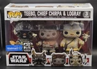 Funko Pop! Walmart Exclusive ~ Star Wars ~ Ewok 3-Pack Teebo, Chief & Chirpa