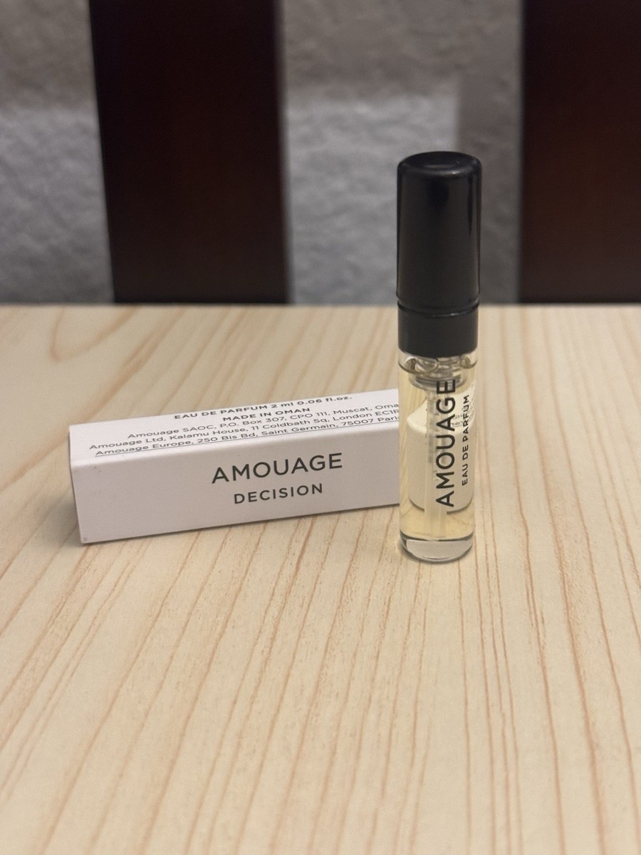 Amouage Decision Eau De Parfum 2 ml / 0.06 fl oz Spray Sample NIB