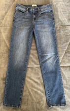 Nicole Miller New York Jeans Tribeca Mid Rise Straight Chic Women's Size 6