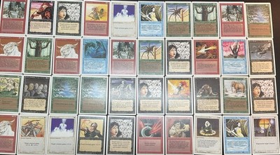 40 X Revised Magic The Gathering Karten 1994 Mtg Vintage