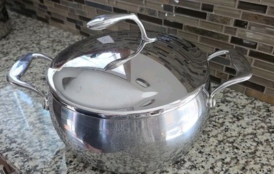 Tupperware Chef Series 6qt / 5.7L Stainless Steel Stock Pot & Matching Metal Lid