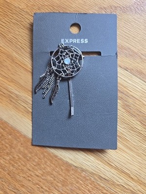 Discontinued NWT Express Hair Clip Native American Dreamcatcher Bobby Pin 