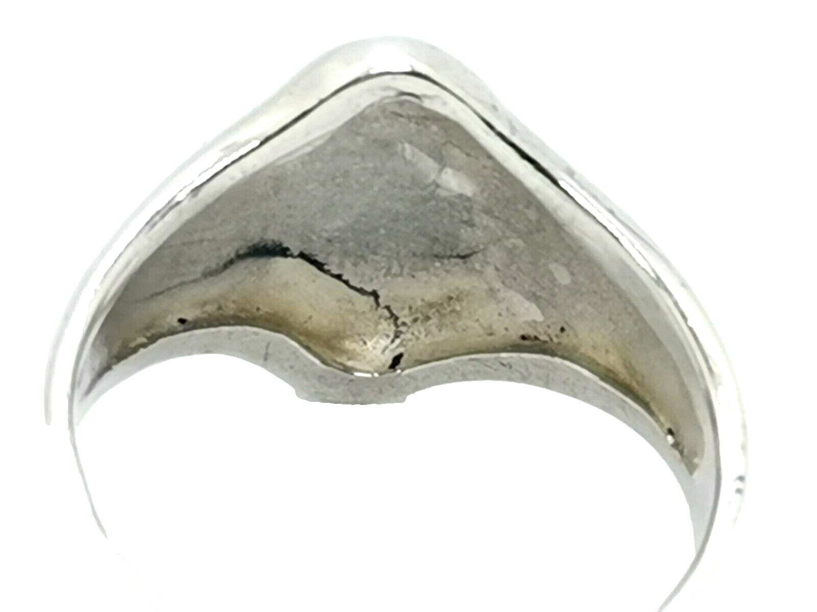 Smooth Solid Sterling Silver Ring size 10 (361H) - image 7