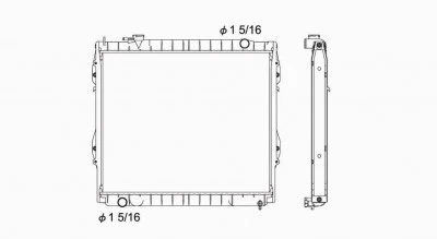 Radiador para 95-04 Toyota Tacoma 2.4/2.7/3.4L L4/V6 Manual Doble Fila PC (4x4) Foto 2 de 4