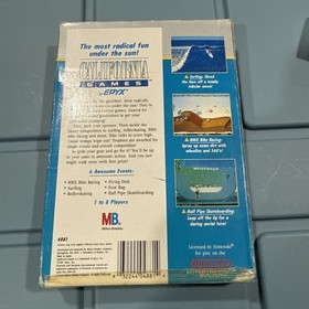 Aut&eacute;ntico Genuino NES Nintendo California Juegos Caja + Juego + Espuma