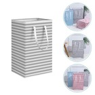 Laundry Hamper Toy Storage Basket Home Stripe Laundry Basket